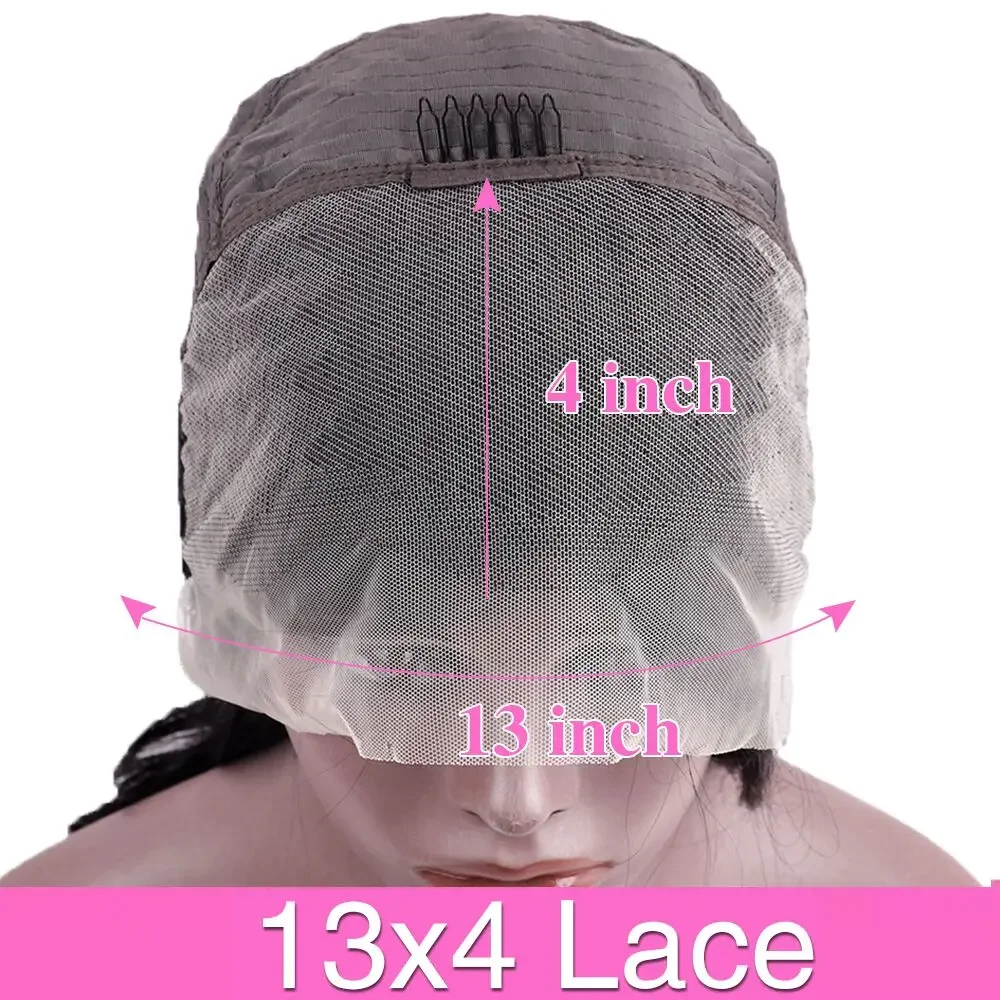 8-14 Short Inch Chocolate Brown Bob Straight Human Hair Wig 200 Density Preplucked Prebleached #4 Colored 13x4 HD Lace Front Wig