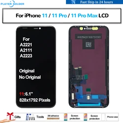 Original For iPhone 11 11 Pro 11 Pro Max Pantalla lcd Display Touch Panel Screen Digitizer Assembly OLED TFT Incell Replacement