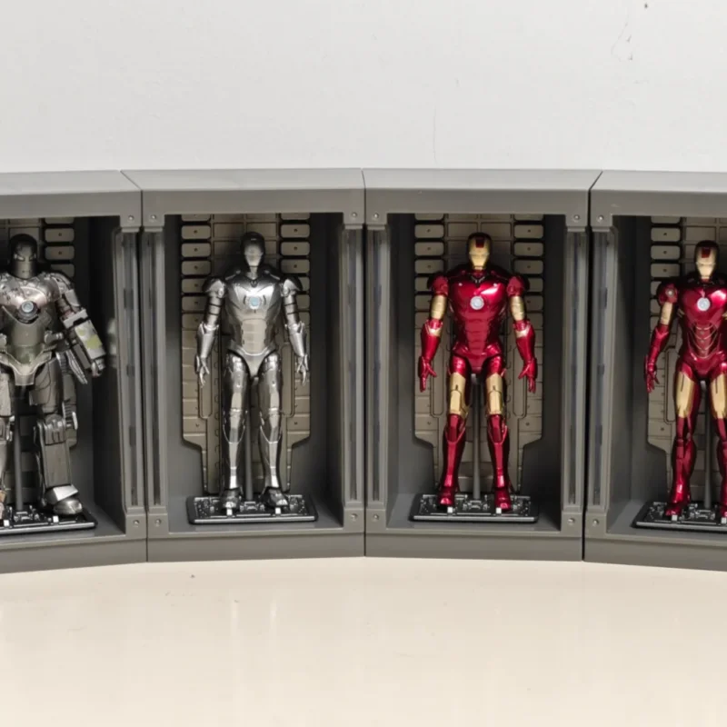 

Горячие игрушки в масштабе 1/10, гаражный набор с голограммой Железного человека Mk1 Mk2 Mk3 - подвижная фигурка, Коллекционная модель ручной работы для взрослых