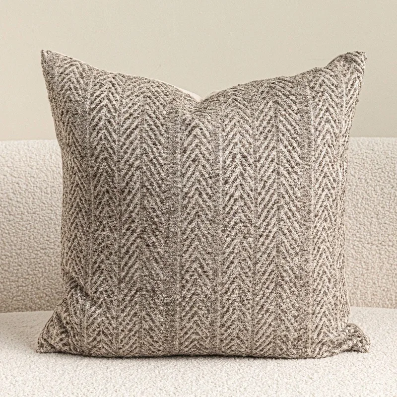 Modern Wool Linen Cushion Cover 45x45cm Sofa Armchair Lumbar Pillow Case 30x50cm Hotel Living Room 1 Piece Pack