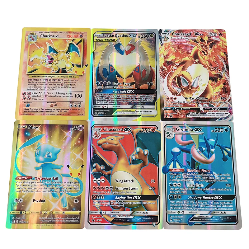 5-30Pcs Pokemon Cards 15*21cm Big Size Vmax Vstar GX Jumbo Letters Oversized Arceus Pikachu Charizard Super Rare Rainbow Card