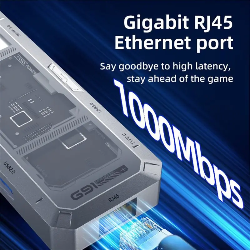 New Arrivals-G91 9 In 1 Aluminum Alloy Docking Station Type-C To HDMI2.0 Smart Screen Display USB3.0 HUB PD100W Adapter Compatib