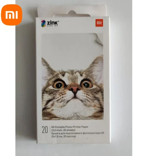 Imagen 1 del producto Versión Global Original Xiaomi Zink 2 ""x 3"" papel fotográfico Premium paquete de 20 sellado nuevo para Xiaomi ZINK AR impresora de bolsillo 1s