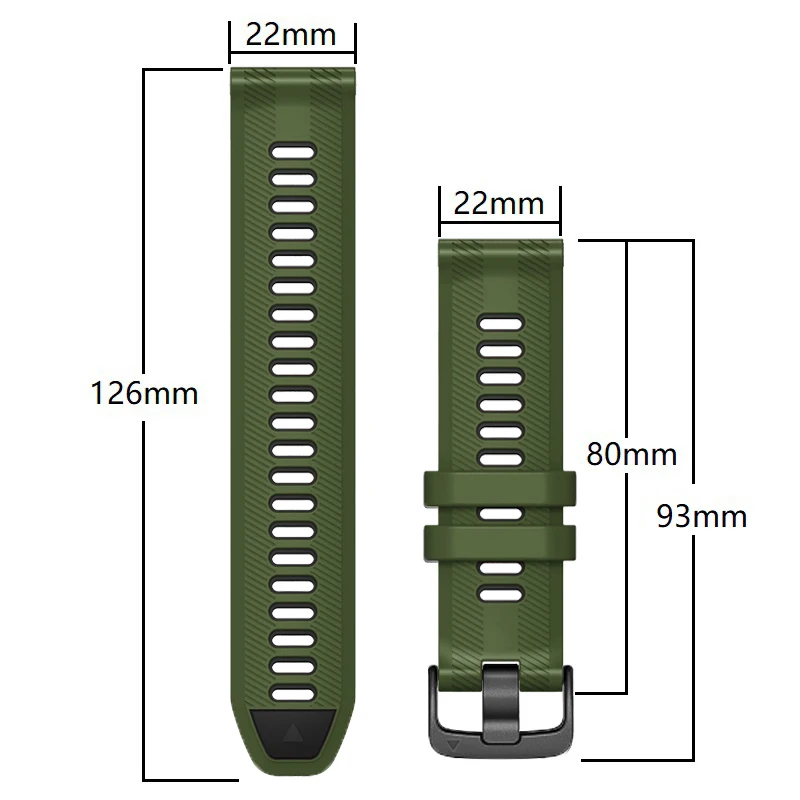 Wacth-Bracelet de rechange en silicone souple pour Garmin Forerunner, bracelet officiel, accessoires de bracelet, 22mm, 965, 955, 945, 935