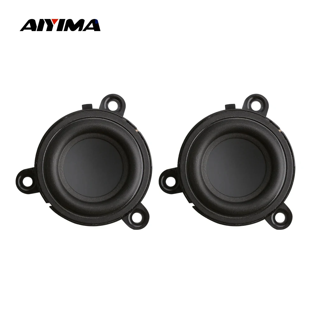 AIYIMA 2Pcs 1.75 Inch 3.2Ohm 60W Midrange Speaker Rubber Edge Paper Cone Portable Speaker Audio Loudspeaker Home Sound Theatre