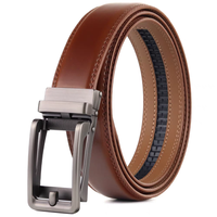 Belt for men Automatic Genuine Leather Belt Men Leather Ratchet Adjustable Real Ratchet Leather Dress Designer