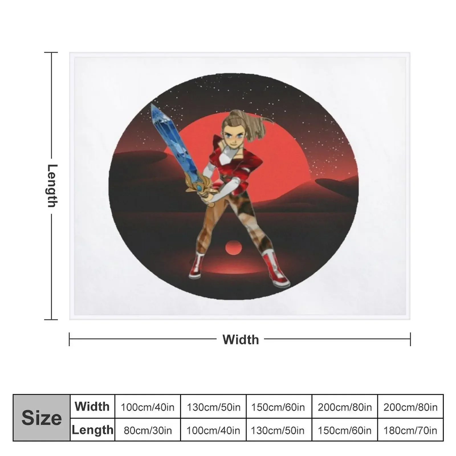 Adora Final She-Ra Fanart Merch Princess Throw Blanket Polar for babies Sleeping Bag Blankets