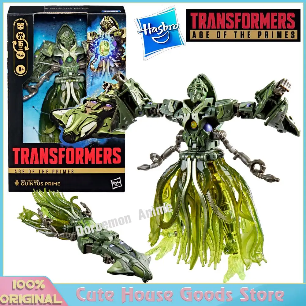 In Stock Original Hasbro Transformers Age of The Primes Deluxe Class The Thirteen Quintus Prime Collectible Movie Action Toys