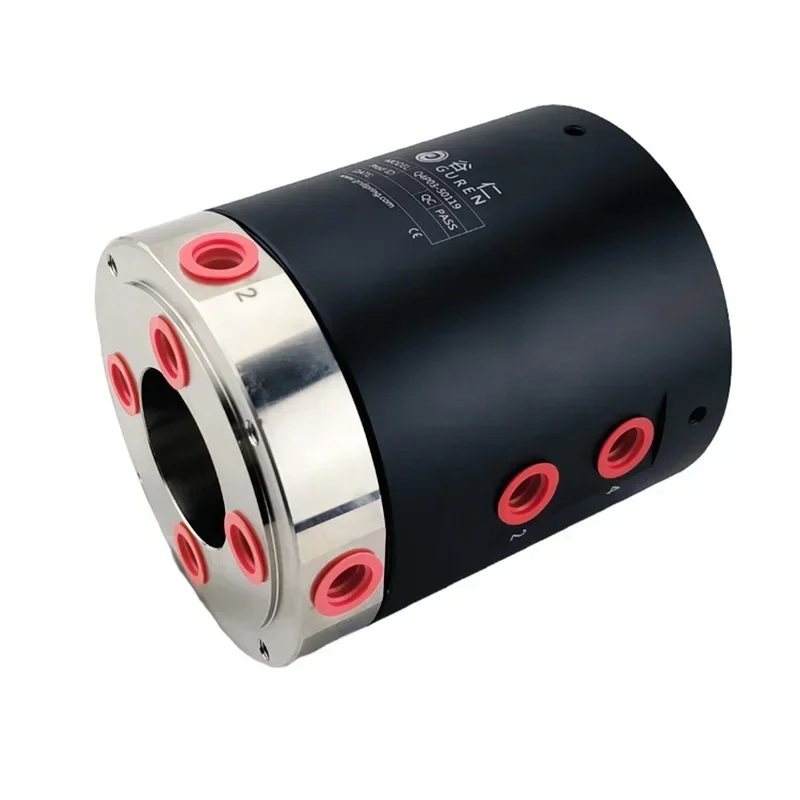 ID50mm OD119mm Pneumatic Electric Slip Ring 4-in-4-out Gas-Liquid Integrated Slip Ring Electrical Contacts Contact Materials