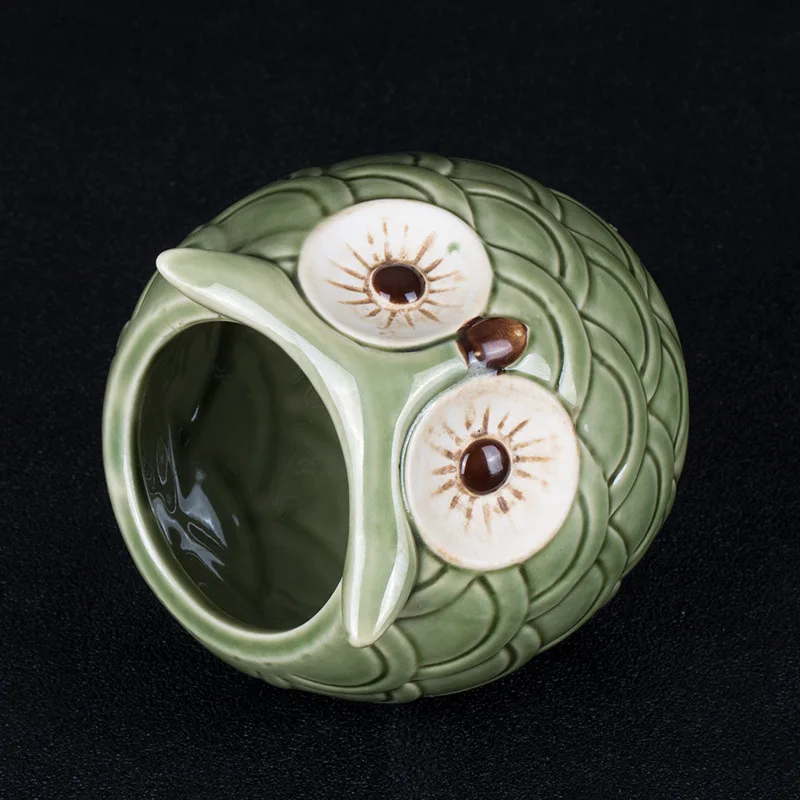 

500ml Ceramic Tiki Mug Owl Bird Creative Porcelain Beer Wine Mug Cup Bar Tool