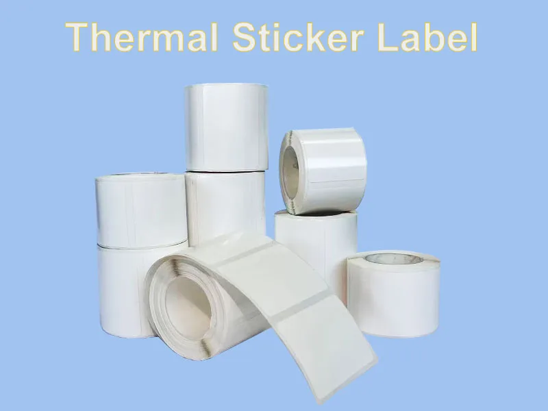 Weißes Thermo-Aufkleberetikett, 30/40 mm Breite, selbstklebendes Rollenetikett, Papier, Kleidung, Preis, Barcode-Tag für Phomemo M220 M110 Drucker – Detail 1