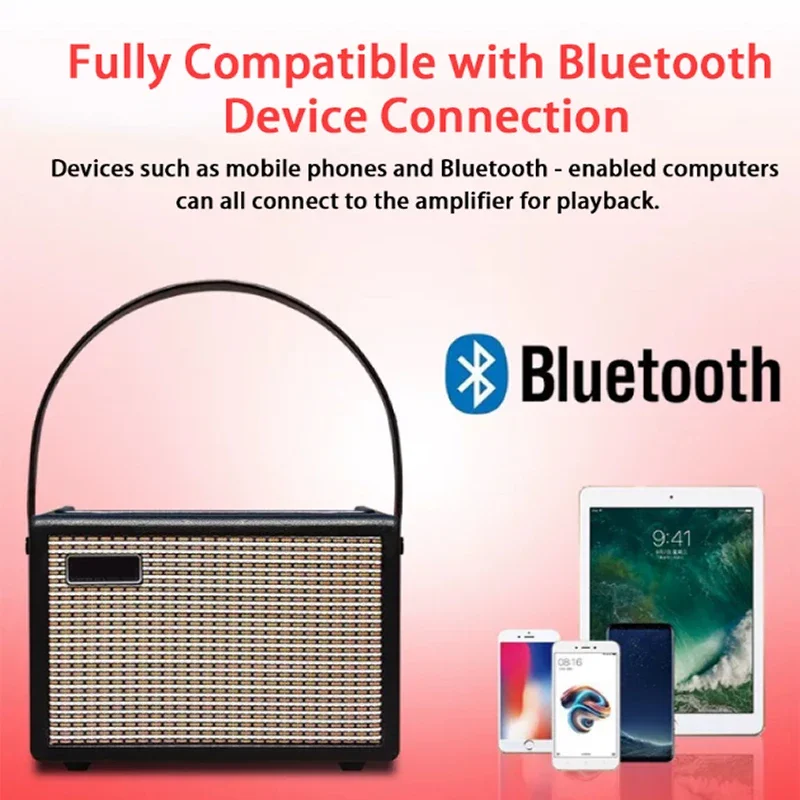 

Portable Electric Audio Amplifier Musical Instrument Accessories Rechargeable AMP Speaker for Electric Acoustic Guitar Ele Piano