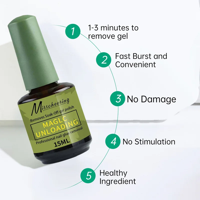 Magiczny płyn do usuwania lakieru do paznokci, szybki preparat do usuwania żelu, czysty płyn do usuwania lakieru UV, do usuwania lakieru semi-permanentnego, narzędzia do usuwania lakieru do paznokci, manicure