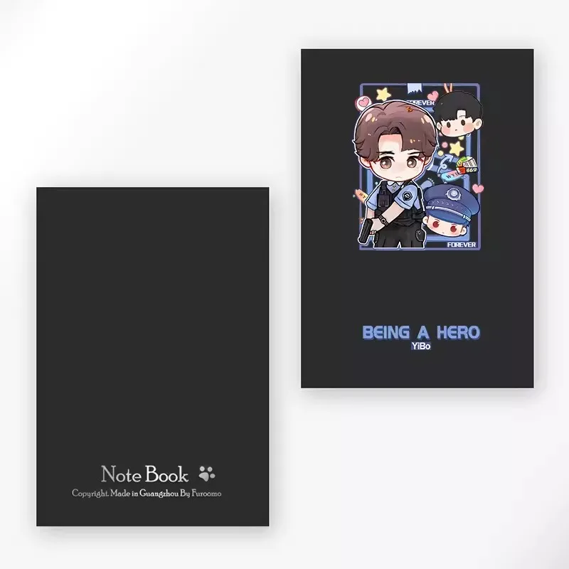 Xiao Zhan Wang Yibo Notebook, Fun Cartoon Notebook, Notepad, Diário, Desenhos animados, Diário, Papelaria Presente, Mo Dao Zu Shi