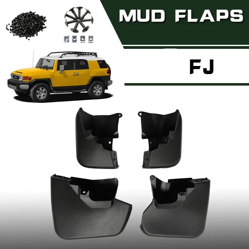 Mudguards Accessories for Toyota FJ Cruiser 2007-2018 Front Rear Mud Guards Mud Flaps Guards Flaps Fender Splash Guards Stylines