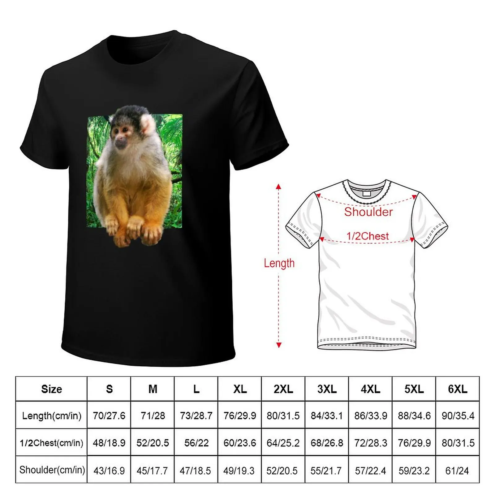 Squirrel Monkey Squirrel Monkey T-shirt oversized for a boy fruit of the loom mens t shirts