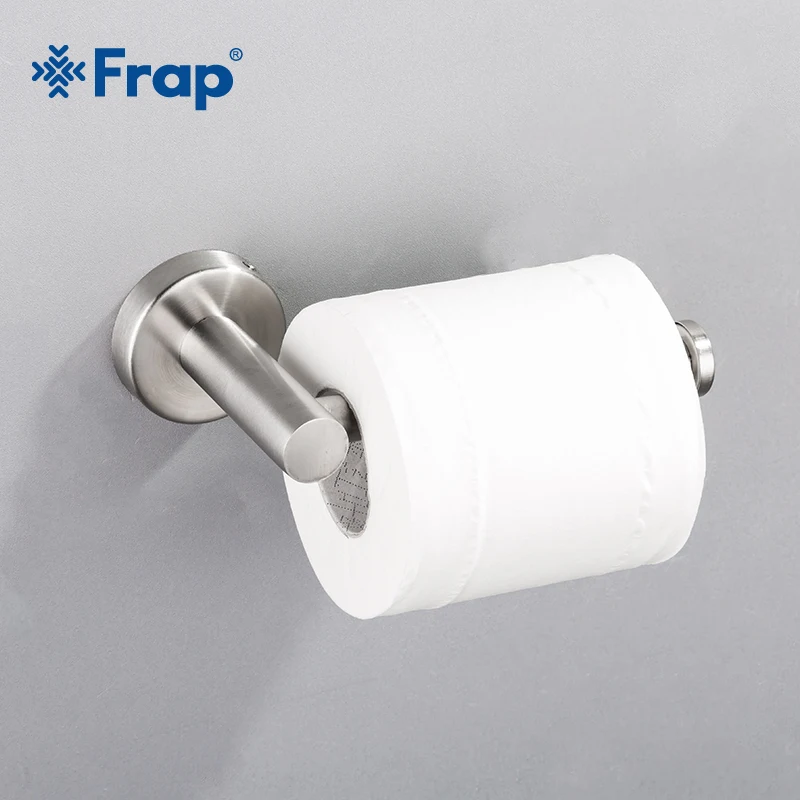 Frap Bathroom Accessories Stainless Steel Toilet Paper Holder Paper Rack Wall Mounted Lavatory Toilet Paper Hook Y14007