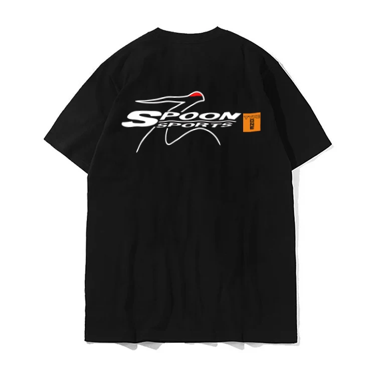 Modified Car T-shirt SPOON SPORTS CIVIC Fit GK Typeone Racing Half-sleeved Fashion Casual Suitable for Both Men and Women