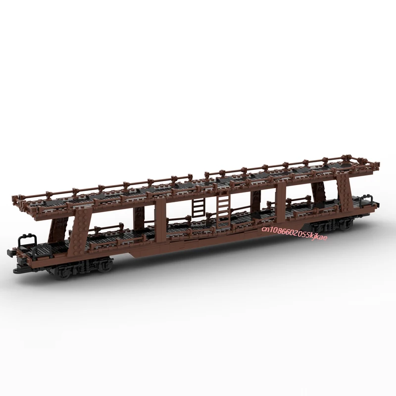 NIEUWE 1259 STKS MOC stad industriële 4 assen Auto transportwagen Cargo Train model DIY creatieve ideeën ChildToy Gift technologie Blokken