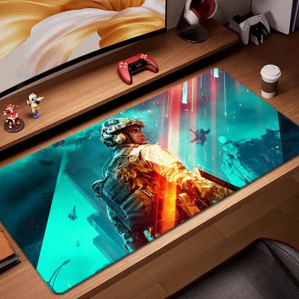 

battlefield 2042 Mouse Pad Game Accessories keyboard pad XXL large locking edge 900X400 mm table mat Gaming mousepad