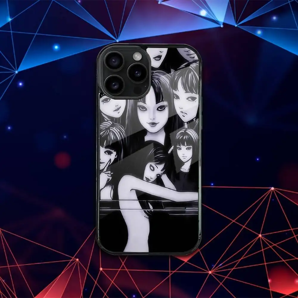 Casing Ponsel T-Tomie Comics J-Junji Ito Untuk iPhone 17,16,15,14,13,12,11,Pro,Max,Plus,Mini,SE4,E Pengisian Daya Nirkabel Magnetik Magsafe