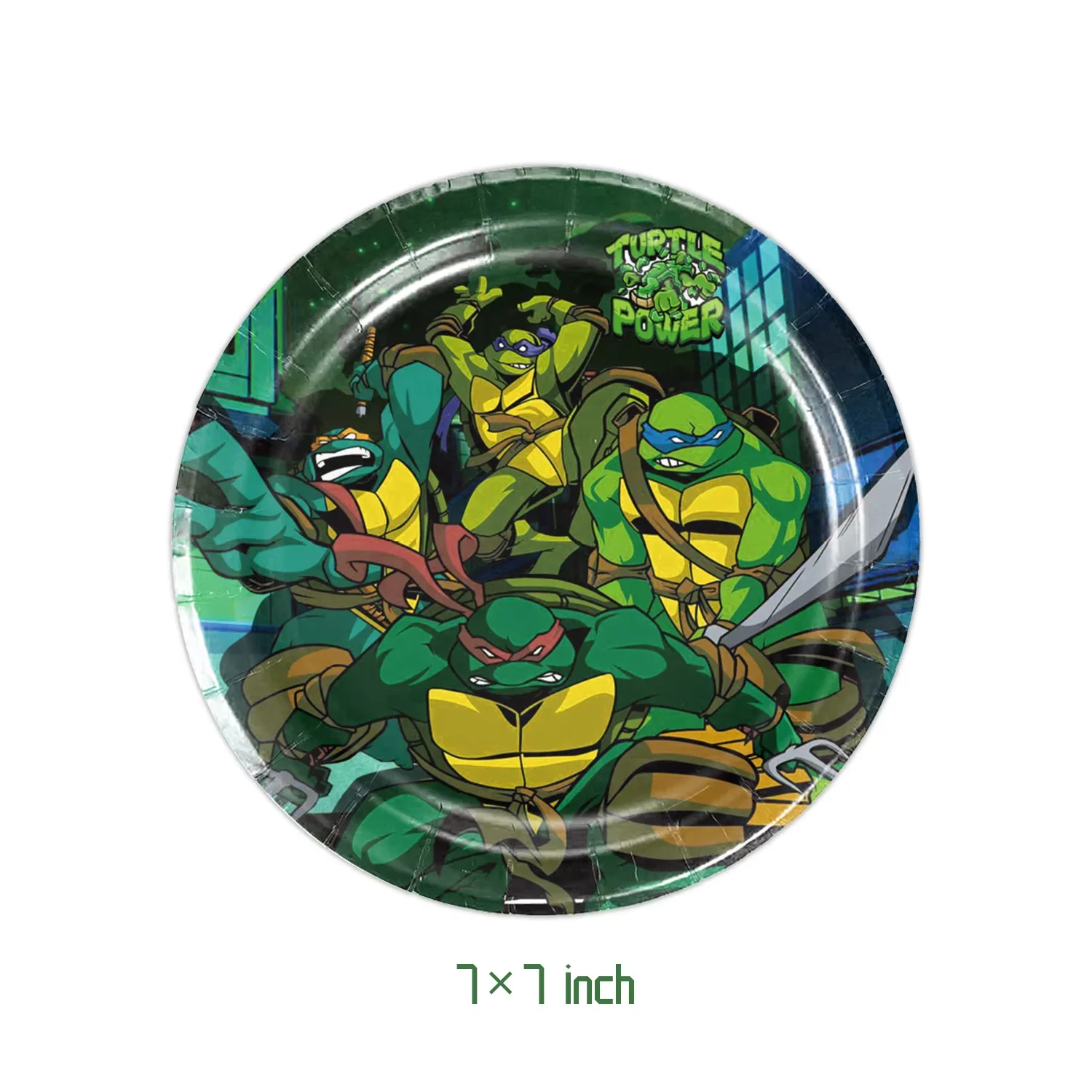 Super-Ninja-Turtles Cartoon-Themen-Party-Dekorationen Geschirr Teller Becher Tischdecke Ballons Baby-Shower-Party-Zubehör-Set – Detail 2