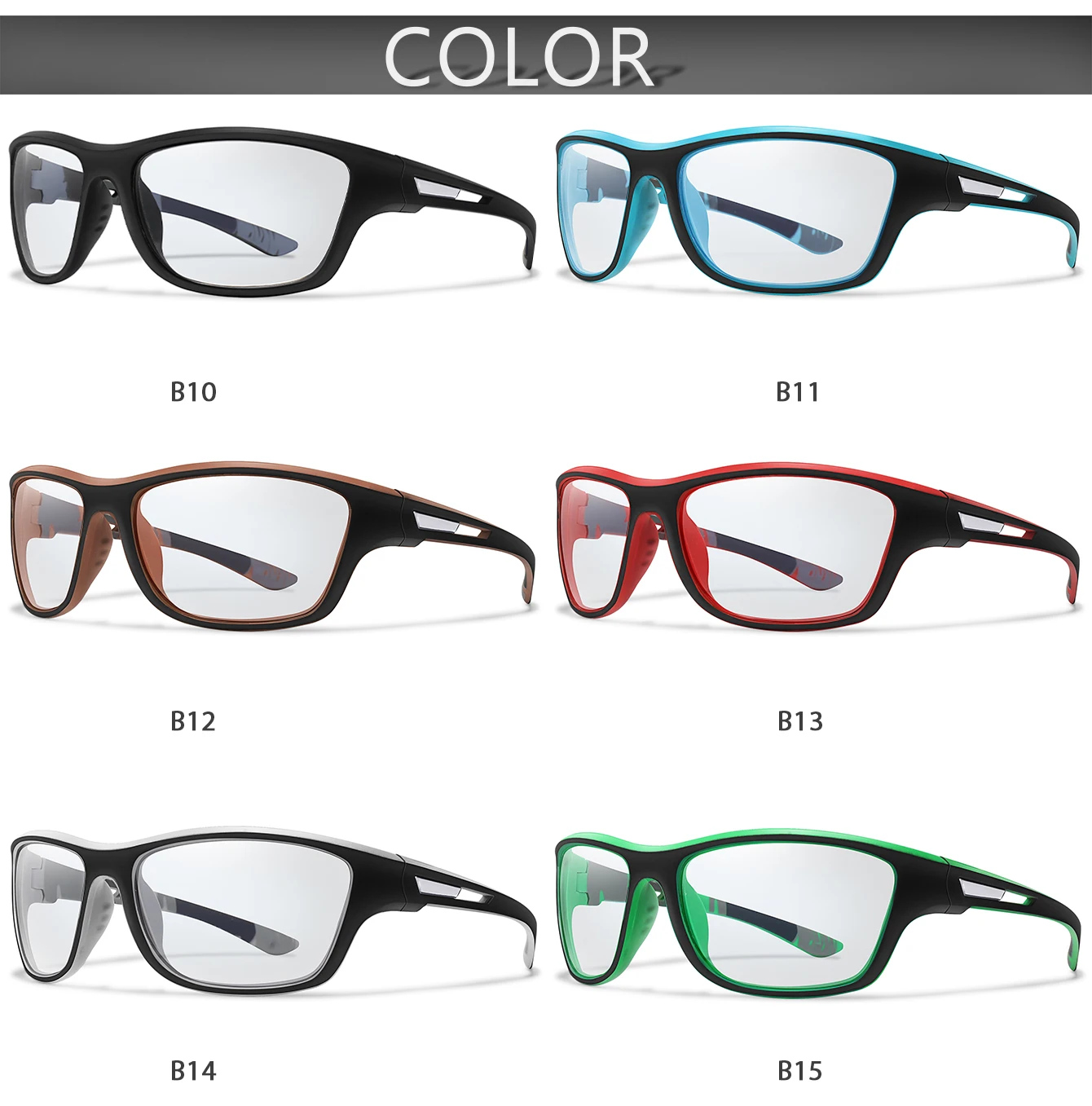 Photochrome Motorrad-Sonnenbrille für Männer und Frauen, Outdoor-Radfahren, Fahren, Wandern, Angeln, UV400-Schutzbrille – Detail 3