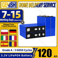 8/16pcs 120Ah LiFePO4 100Ah Battery 3.2V Lithium Iron Phosphate Rechargeable Cells DIY 12V 24V 48V For Camping Solar Motorcycle