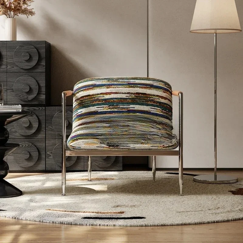 

Leisure chair cotton and linen designer creative living room balcony high-end single sofa chair