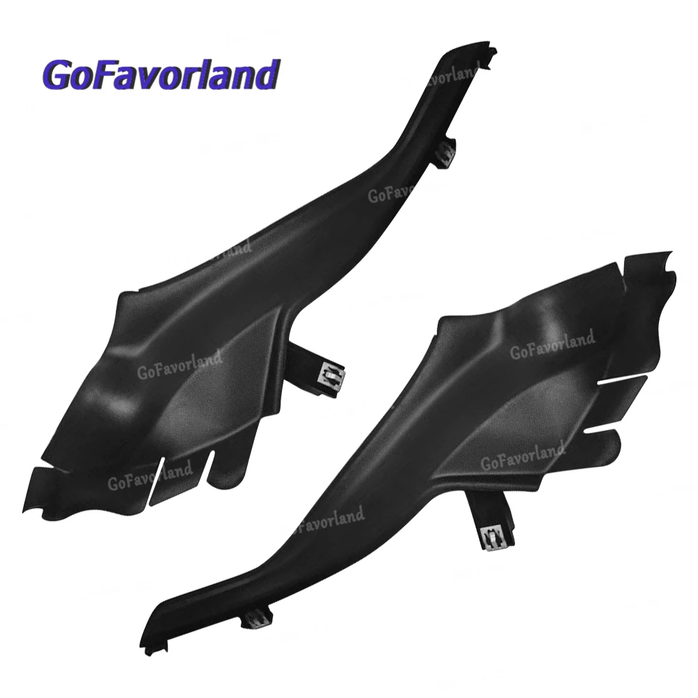 Pair Front Left Right Side Fender Cowl Cover Cap Trim Panel Plastic Black 68102561AE 68102560AE For Jeep Cherokee 2014-2018