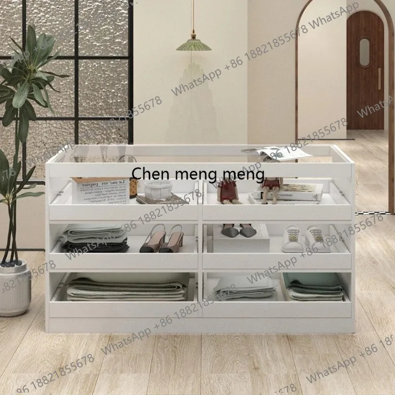 

Jewelry Store Display Stand Front Desk Storage Table Multi-functional Display Stand Artificial Board Furniture