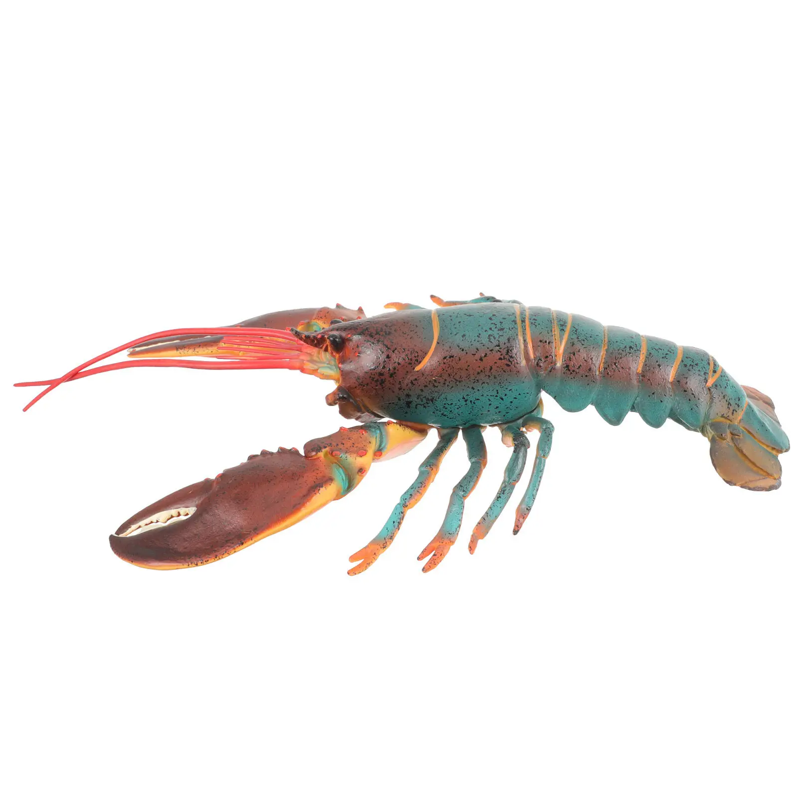 Detailed Plastic Lobster Sculpture Realistic Animal Simulation Educational Prop Decorative Desktop Ornament Nature Learning Tool