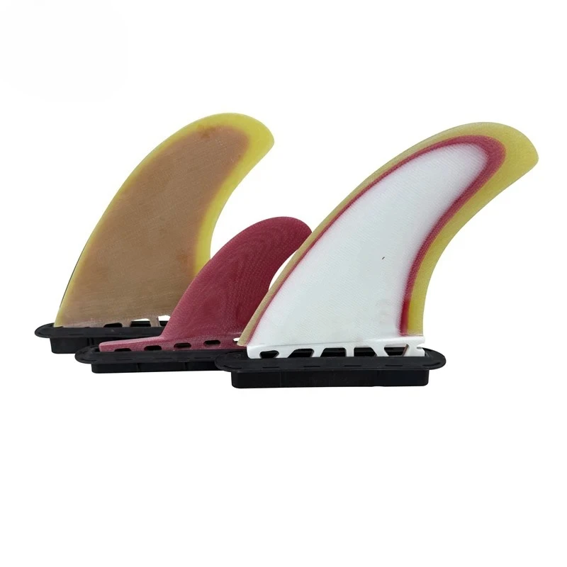 

Fiberglass 5.15" CNC Surfboarad Fina 2+1 Fins 3 Colors Thruster