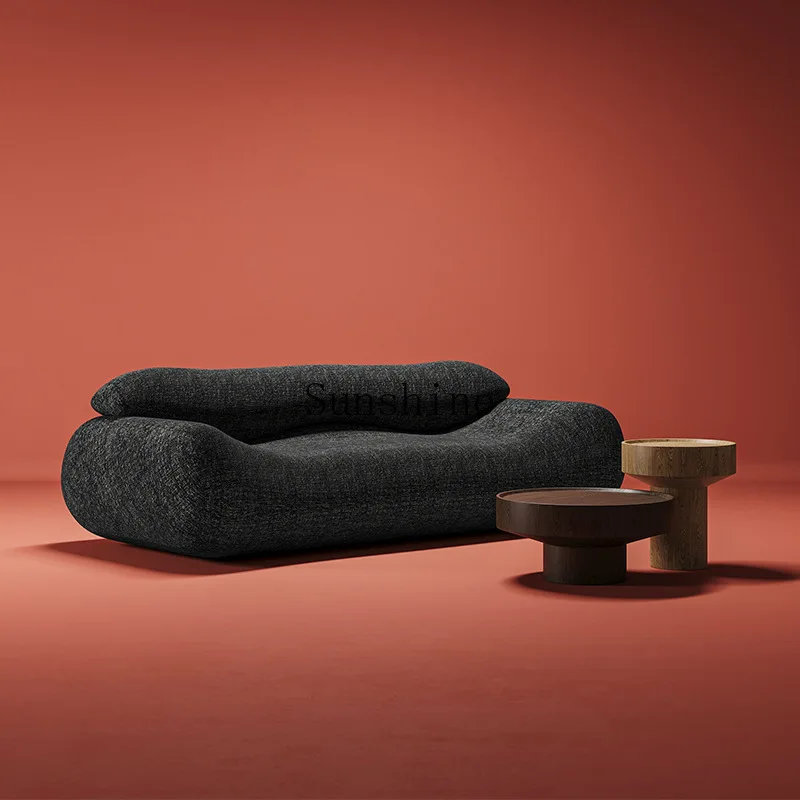 

Small apartment beauty salon apartment B & B straight row green fabric sofa