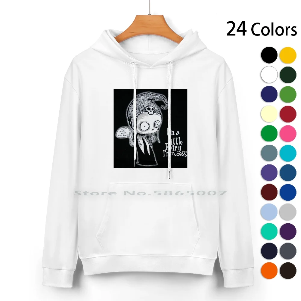 Lenore Pure Cotton Hoodie Sweater 24 Colors Lenore Comic Cute Little Dead Girl Roman Dirge 100% Cotton Hooded Sweatshirt For