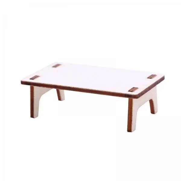 Mini Writing Desk Dollhouse Furniture Wood 1 12 Scale Table Model Decoration for Doll House Study and Living Room