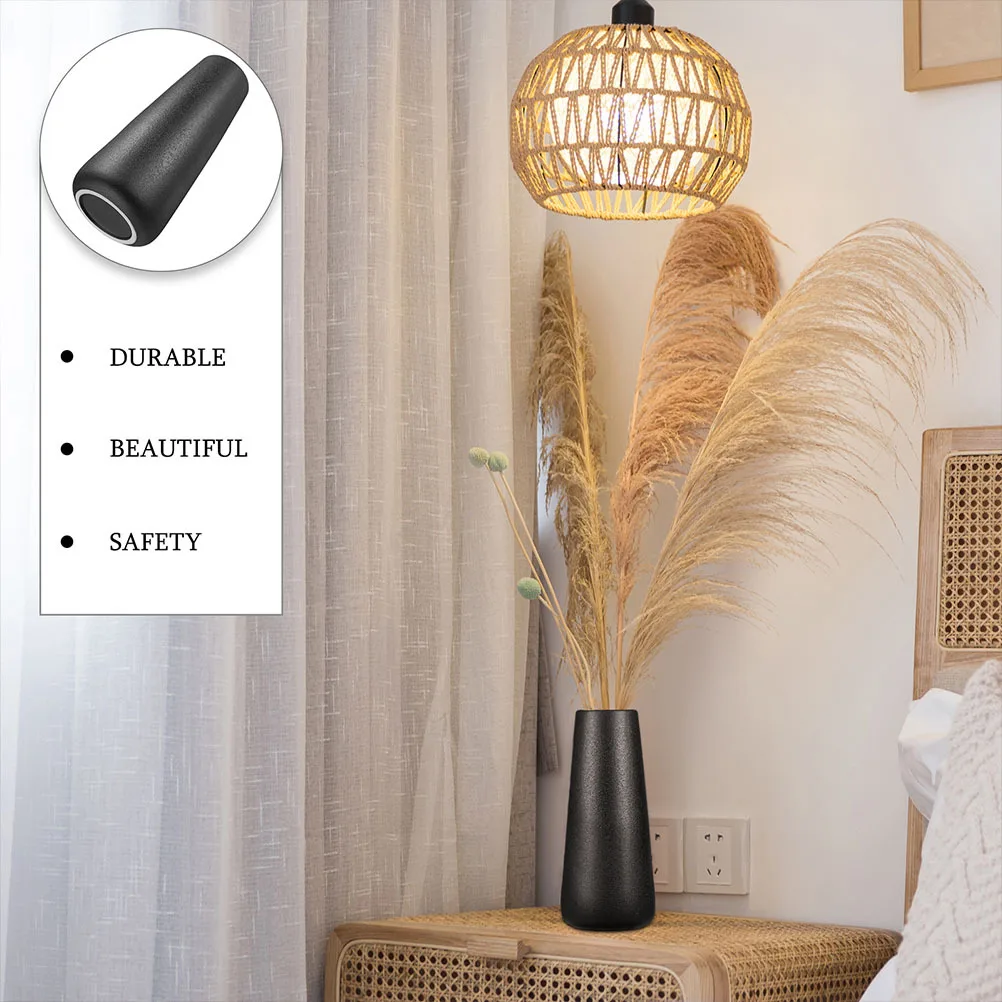 

Vases Table Centerpieces Pottery for Home Decor Rustic Farmhouse Bookshelf Black Living Room Flower Display Container