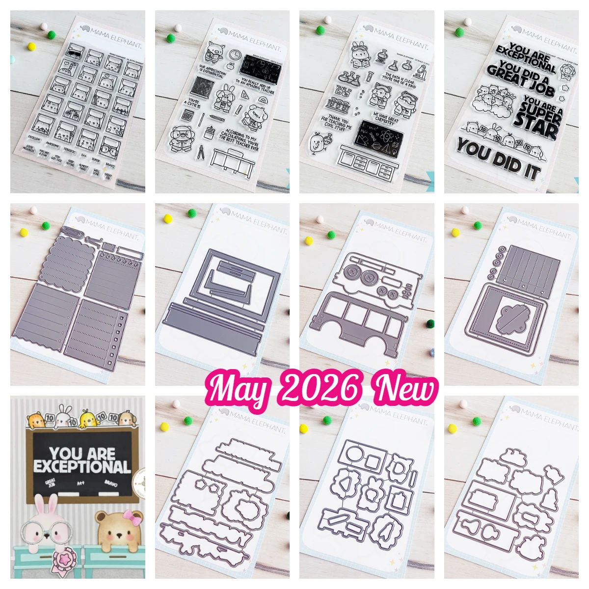 Science Class Math Class Cute Clipboard Teeny Notes Metal Cutting Dies Stamp for DIY Handmade Photo Album Scrapbook May 2026 New