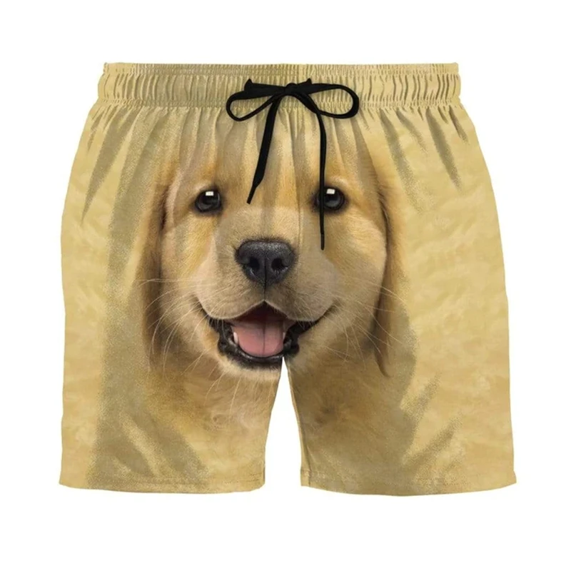 Dog 3d Print New Designs Funny Short Pants For Men Clothing Summer Vacation Lace-up Beach Shorts Outdoor Sportswear Ice Shorts