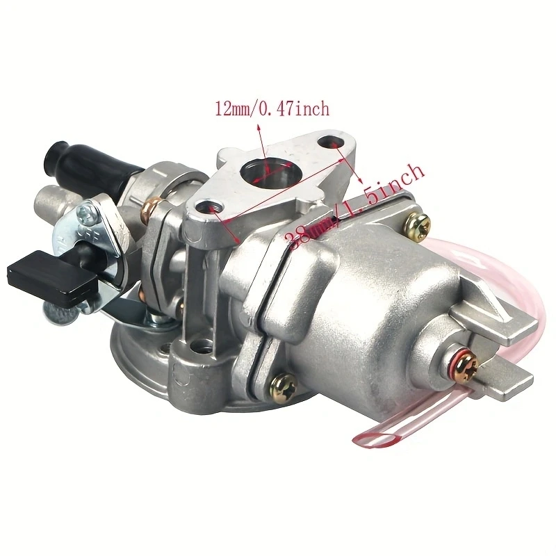 2 Stroke Carb Carburetor with Pod Air Filter Manifold Inlet Pipe for 43cc 47cc 49cc Air Cooled Mini ATV Quad Dirt Pocket Bike