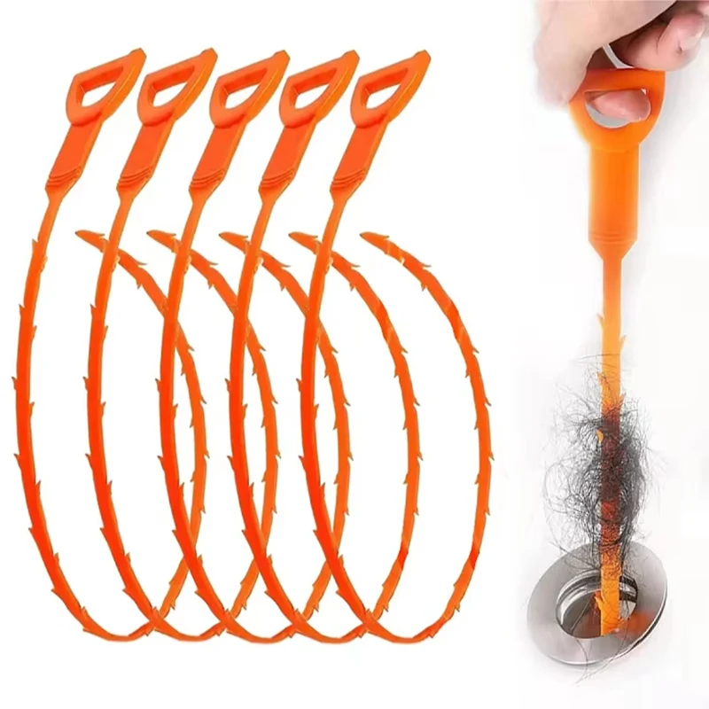 3/5 PIÈCES Outil de débouchage de canalisations, brosse de nettoyage pour éliminer les cheveux et déboucher les tuyaux d'évier