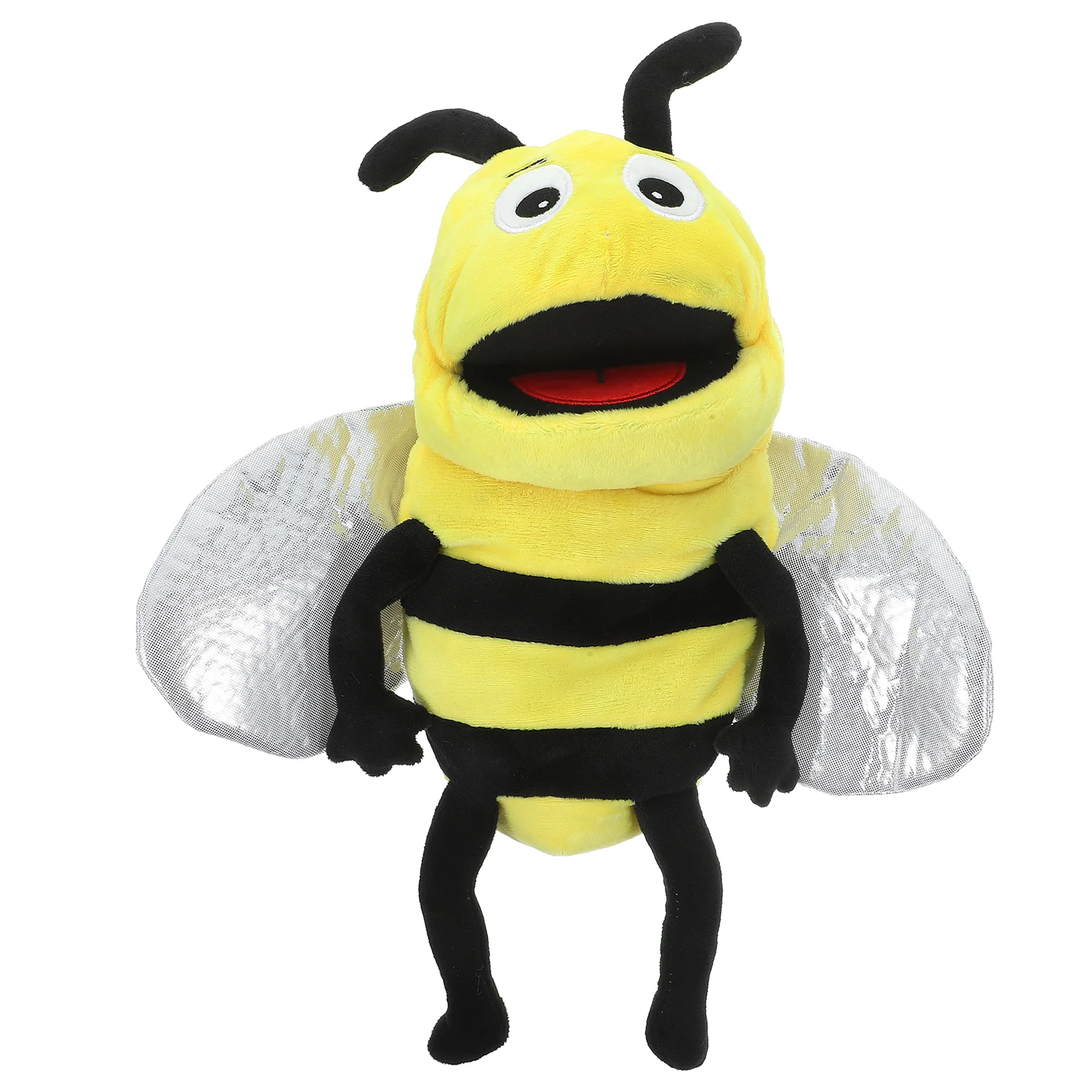 

Bee Hand Puppet Simulation Animal Model Plush Puppets Early Educational Toy Emulated Story Telling Toys