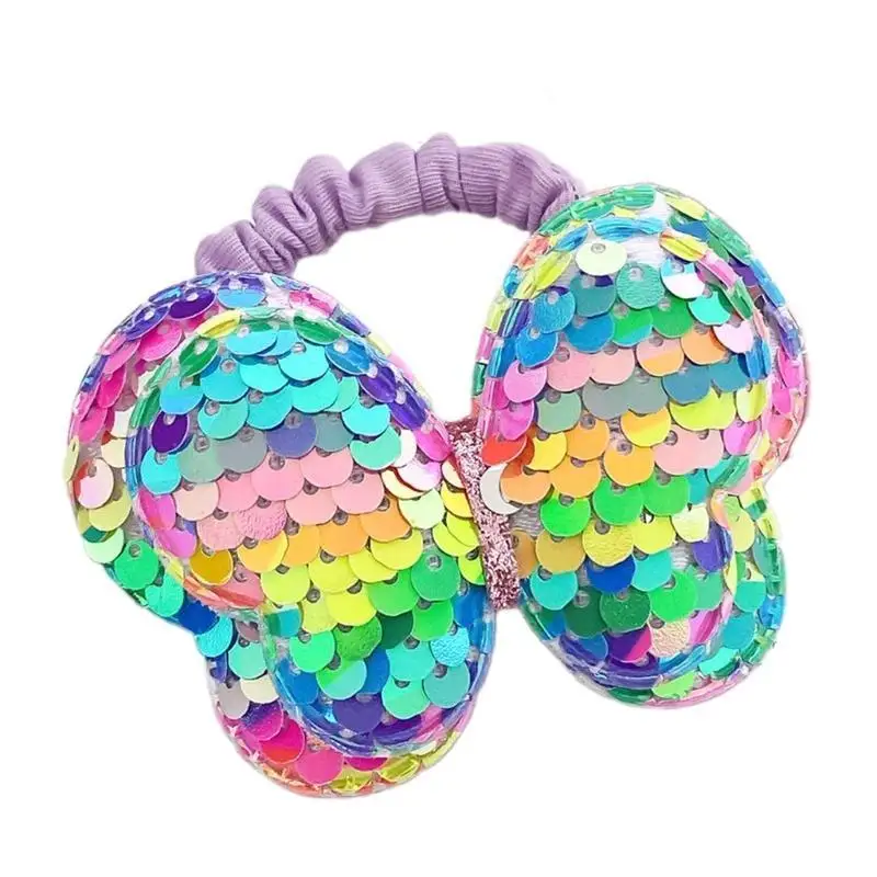 652F ربطة شعر جميلة على شكل كعكة ربطة شعر على شكل فراشة، ربطات شعر على شكل ذيل حصان