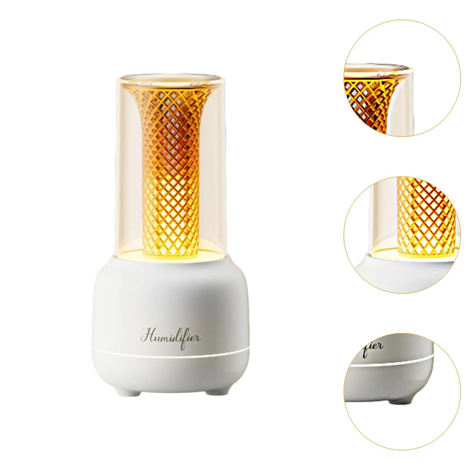 Essential Oil Diffuser with Night Light for Bathroom Bedside Countertop