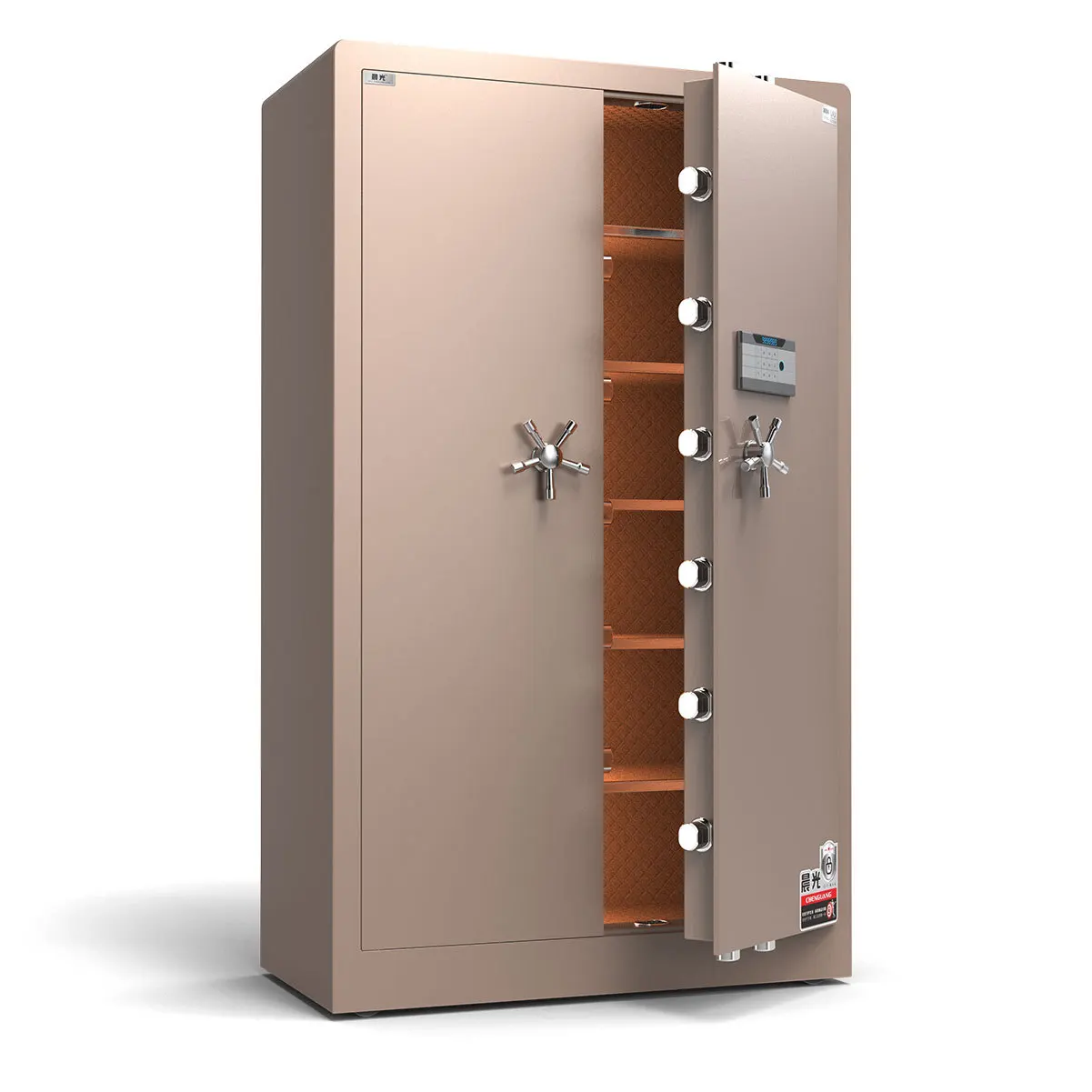 yjq safe office large financial double door thickened all-steel smart fingerprint password cabinet