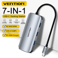 Vention 7-in-1 USB C hub 4K@60Hz USB 3.0 to HDMI Docking Station Type C 5Gbps Hub PD 100W Adapter for Macbook Pro M2 PC Splitter