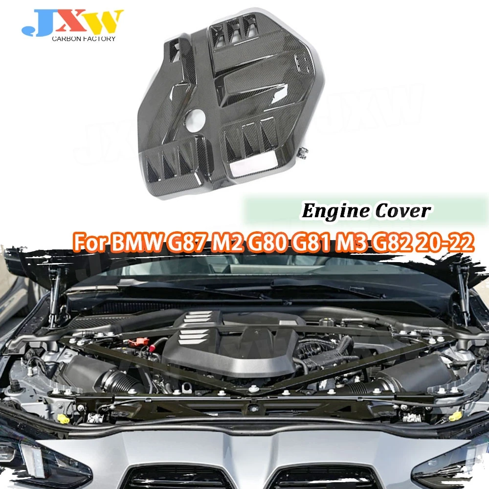 

Real Dry Carbon Fiber Car Engine Protector Hood Engine Bonnet Cover Trim Body Kits for BMW G87 M2 G80 M3 G82 G83 M4 2020-2024