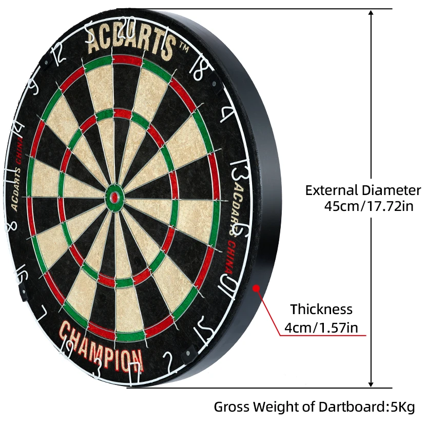 

18inch enlarged 38mm thickeneded new generation distinguishing net classy dart board high-quality sisal home professional compet