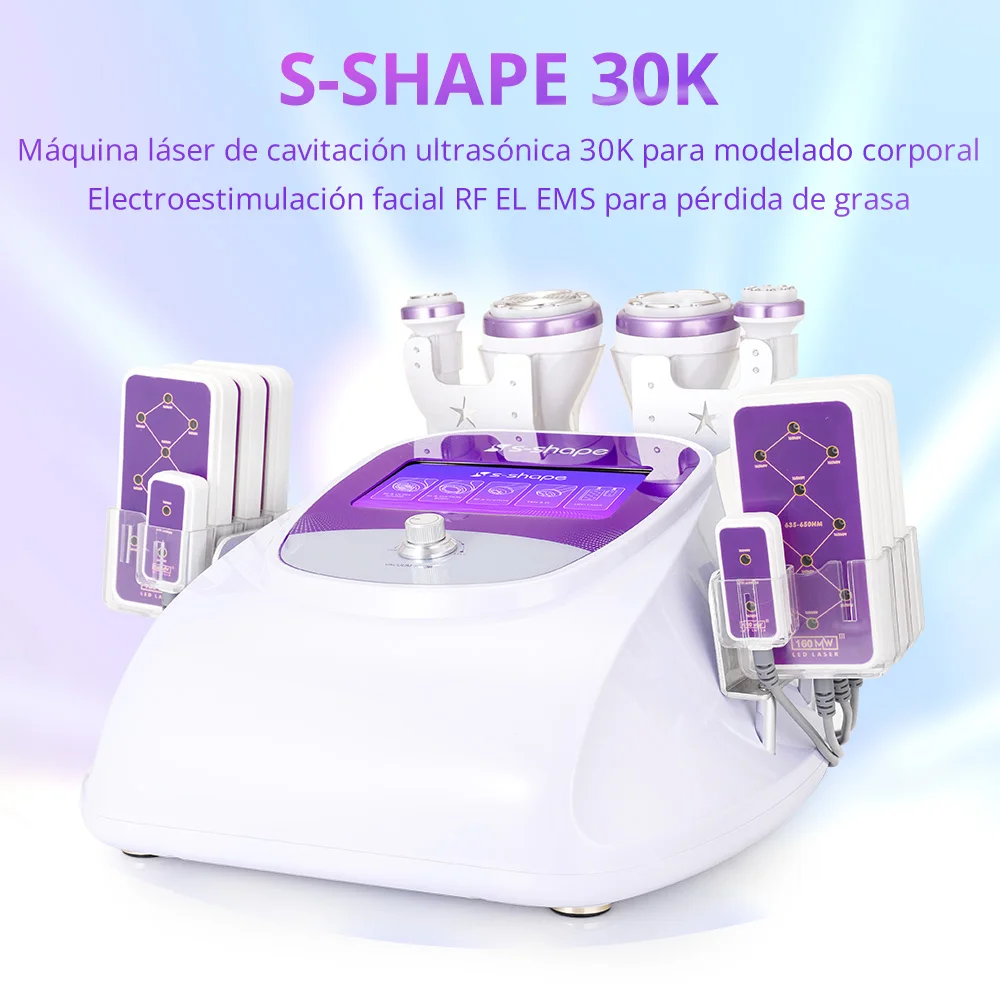 

Lipo машина для похудения, Новое поступление, 5 в 1, 30 К, ультразвуковая кавитация для домашнего использования, формирователь тела, вакуумная радиочастотная машина