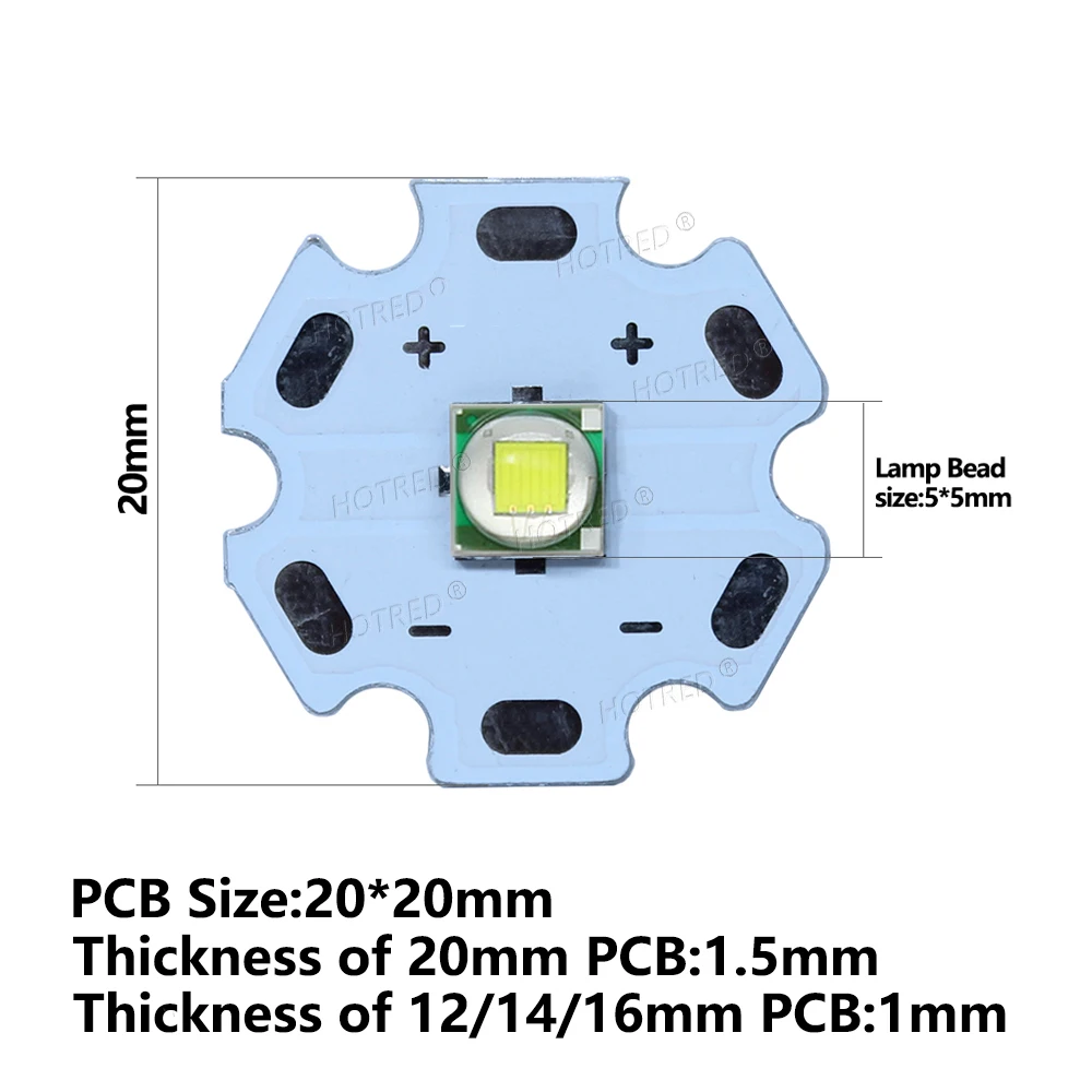 5pcs 10W LED XLM T6 5050 Chip Cold White Warm White 3V 3.6V Diodes on 16mm 20mm Lamp Flashlights Parts DIY For Bicycle accessory